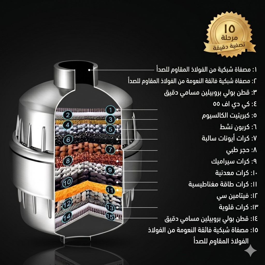 مراحل تنقية فلتر نقاء